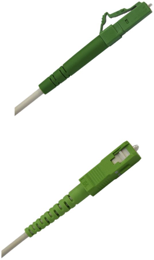 Câble patch FO WISI SM OS2 9/125μm G.657.A1 renfort acier LCAPC-SCAPC bc 3m