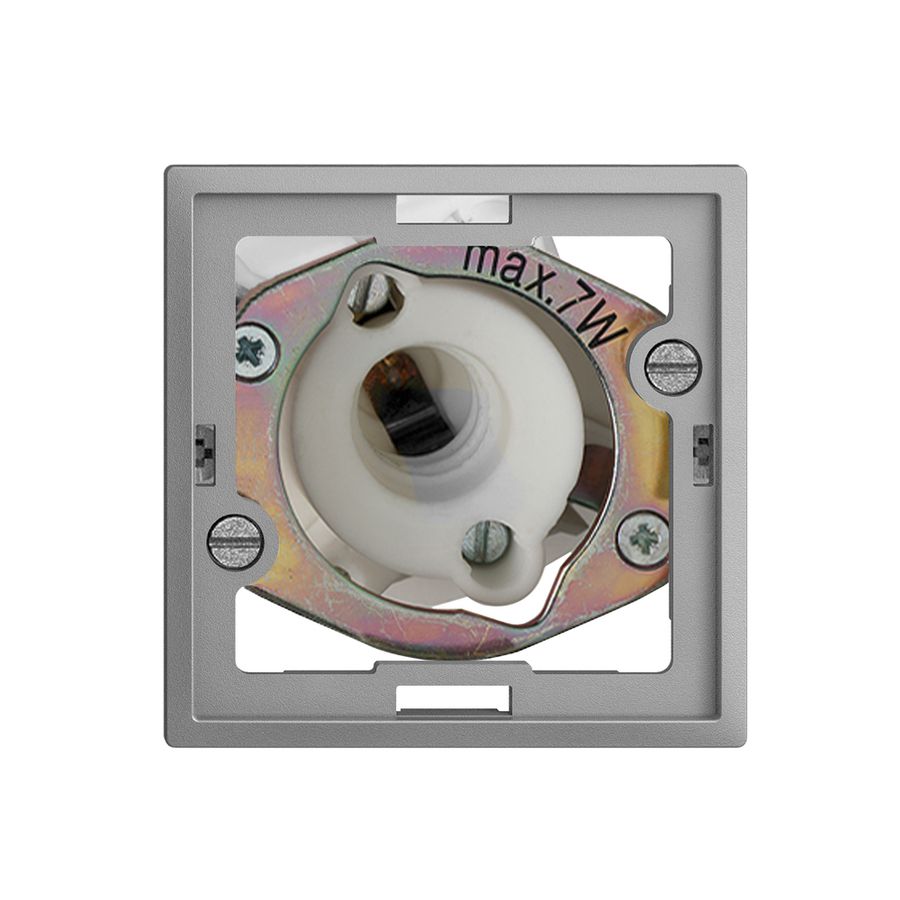 Lampada spia INC EDIZIOdue silver 7W senza calotta piatta