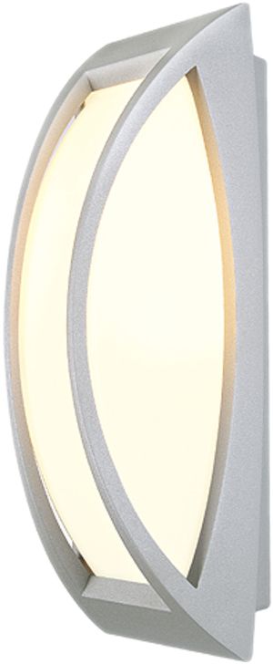 Wandleuchte SLV MERIDIAN 2, E27 25W IP54 silbergrau
