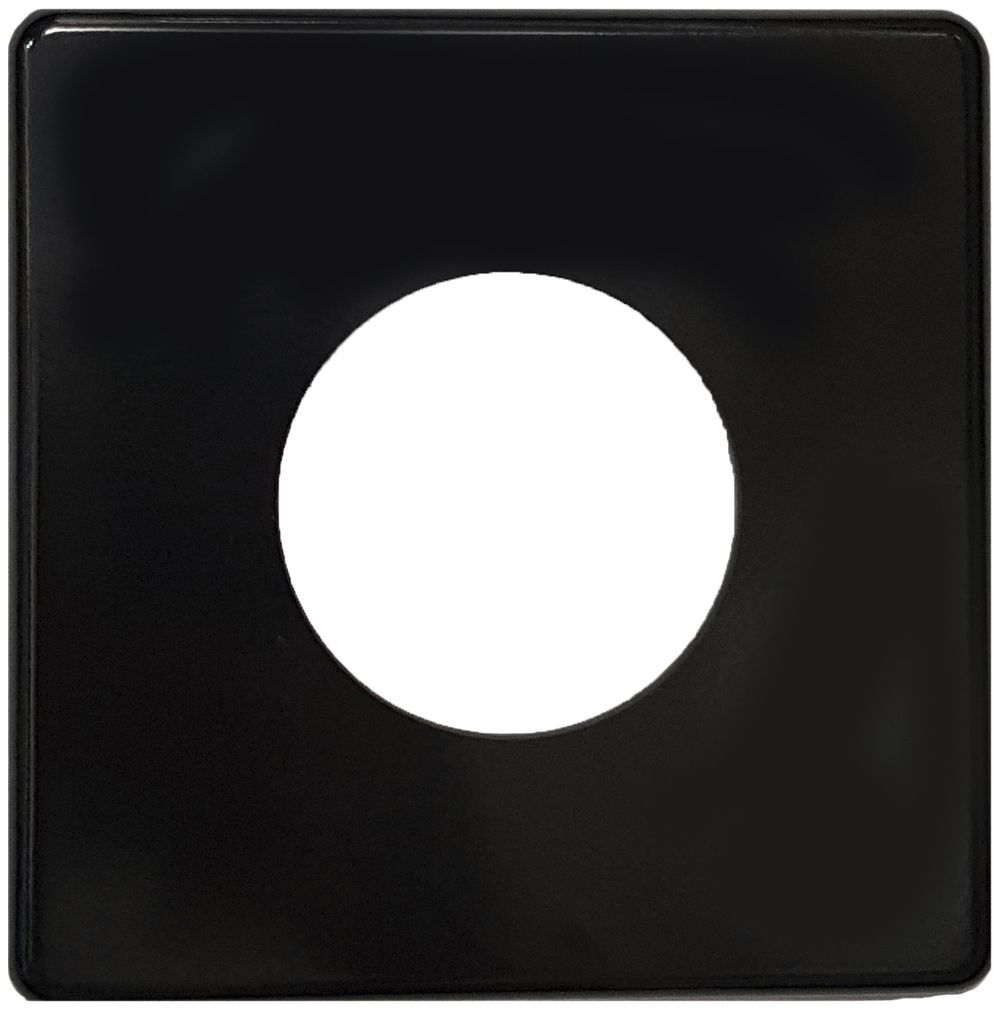Plaque de recouvrement III 58mm noir