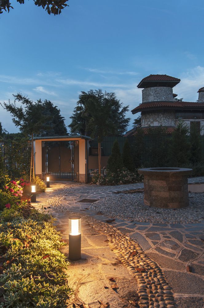 Borne SLV M-POL 30 aluminium Ø124×234mm anthracite