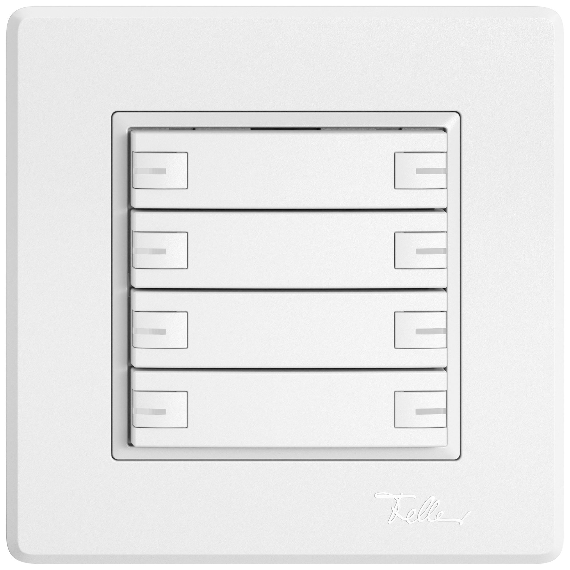 UP-KNX-Taster RGB EDIZIO.liv SNAPFIX® Temperaturfüh.RGB-LED 8×T 1-Tbed.ws
