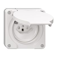 Presa FI NUP NEVO, 30mA, tipo 23, c.shutter, c.morsetti di collegamento, bianco