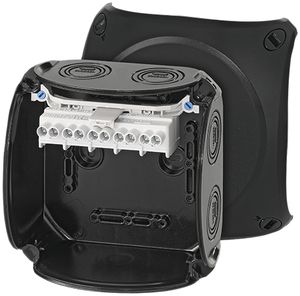 AP-Abzweigdose Hensel KF B mit Klemmen 5×6mm² schwarz