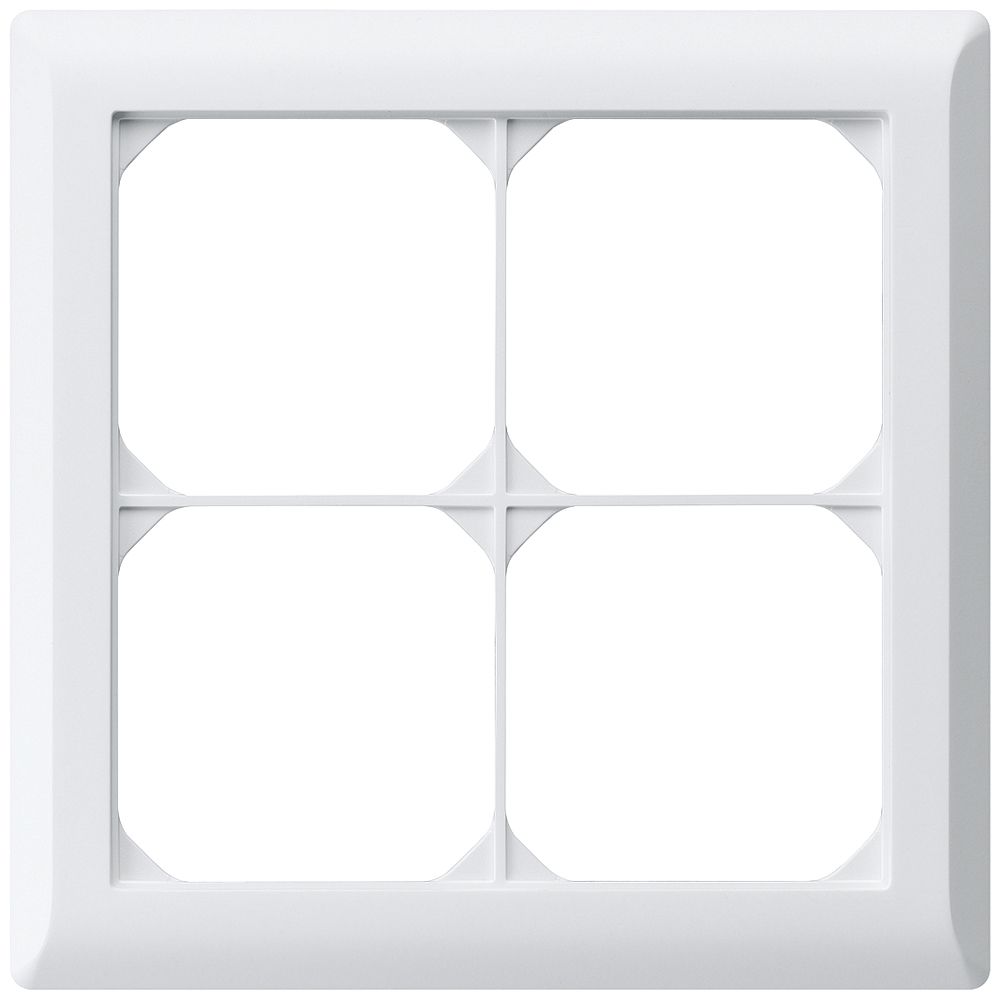 UP-Abdeckrahmen kallysto.line 2×2 weiss 152×152mm