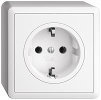 Presa AP Feller EDIZIOdue Schuko 16A 230V 74×74mm bianco