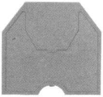 Paroi de fermeture Wieland 10mm² gris