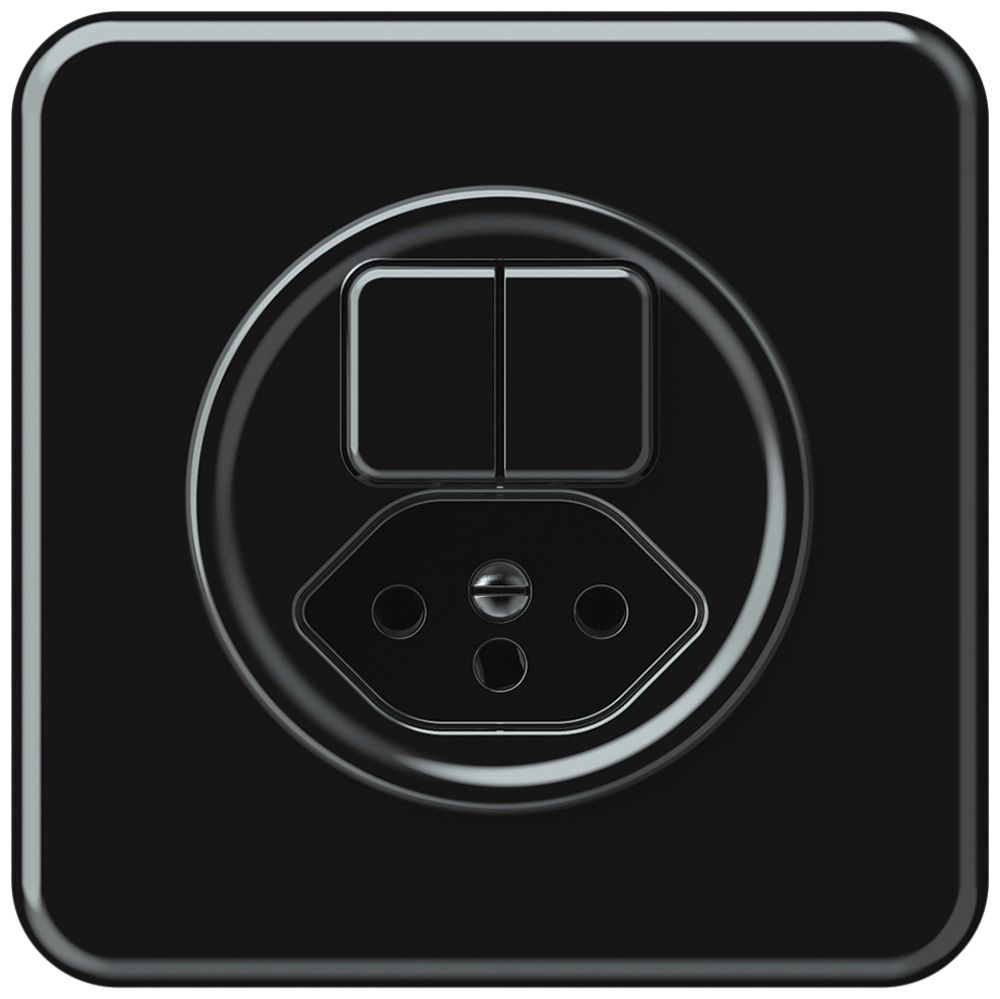 Combinaison ENC origin sch 3+3 + 1×type 13 92×92mm noir