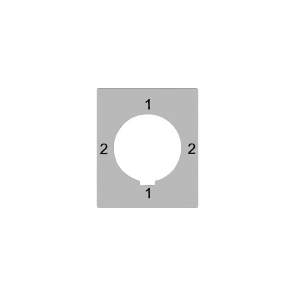 Disque indicateur FLF 2-1-2-1 pour interrupteur à clé FH