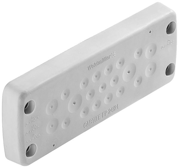 Plaque passe-câbles WM CABTITE EP 24/21 149.6×58×20.2mm TPE gris