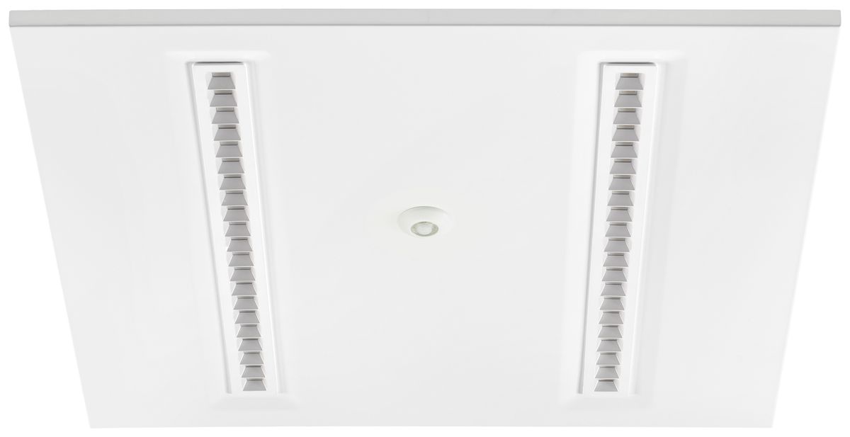 EB-LED-Deckenleuchte Sylvania OptiClip 600 PIR 27W 3300lm 840 IP40 DIM weiss