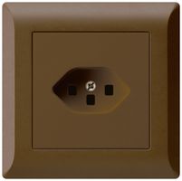 UP-Steckdose kallysto.line T23 braun mit Steckklemmen