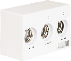 AP-Sicherungselement weber.uniline 3×25A DIN2 mit Abdeckhaube