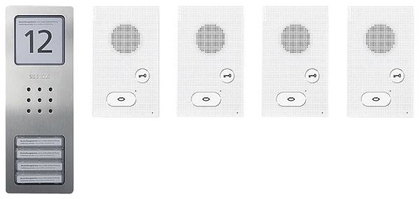 AP-Audio-Set Siedle, Bus-System Basic, 4 Ruftasten