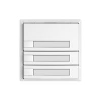 Poussoir KNX RGB EDIZIO.liv SNAPFIX® capteur temp.s.LED étiqu.3× comm.1T bc