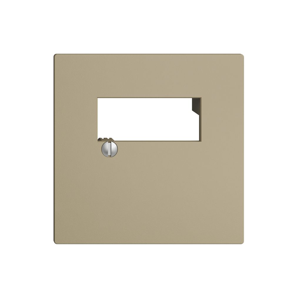 Plaque frontale 2×RJ45 EDIZIOdue sand R&M swissline