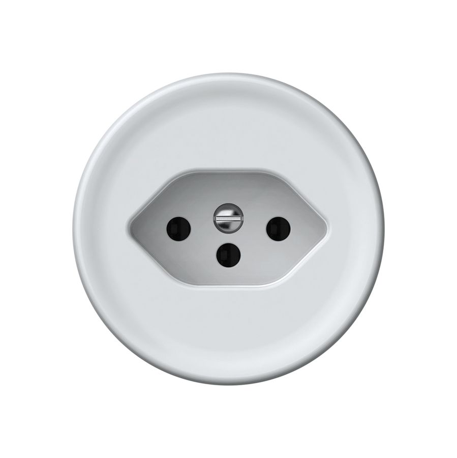 Steckdose origin 1×Typ 13 10A 230V 60×60mm weiss