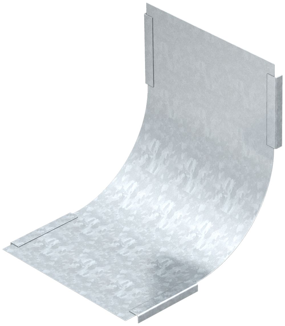 Couvercle Bettermann pour coude vertical intér.90° 200mm zingué en continu