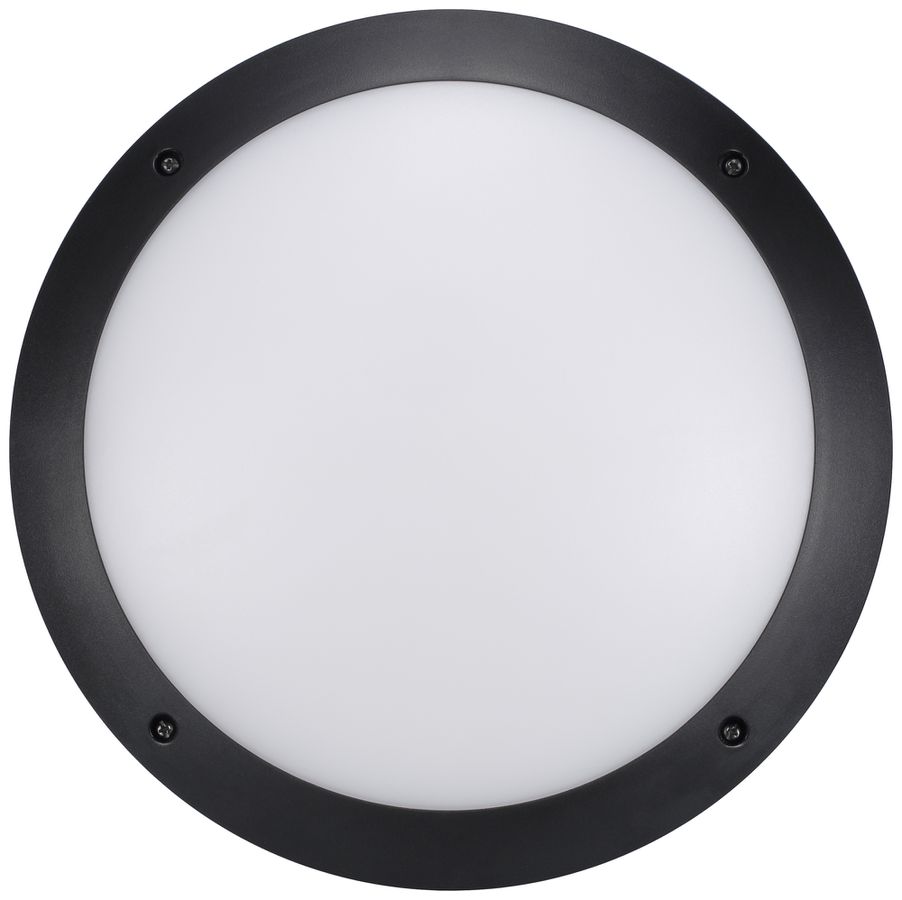 LED-Deckenleuchte Sylvania START SURFACE 12W 1150lm 3000K IP66 DV Ø300mm schwarz