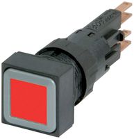 Boîtier pour poussoir lumineux Eaton Q18LT-RT Ø16mm plat rouge