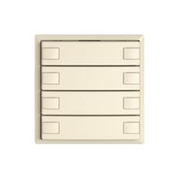 KNX-Taster RGB EDIZIO.liv SNAPFIX® Temperaturfüh.o.LED 4×Taste 2-Tbed.cr