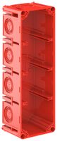 Einlasskasten CRALLO-LEU 258×78×73mm 4×1 halogenfrei rot