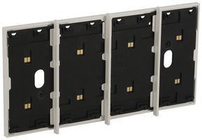 Cadre BUS Living Now MyHOME 4 modules montage sur prise 4 modules blanc