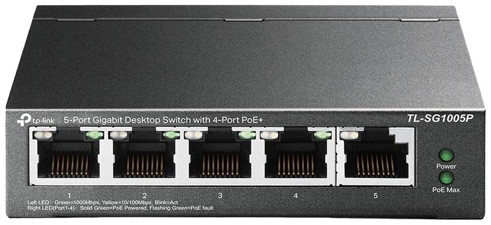 Switch TP-Link TL-SG1005P 5×RJ45 GbE 4×PoE