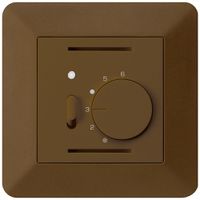 Termostato ambiente INC kallysto.trend marrone con interruttore