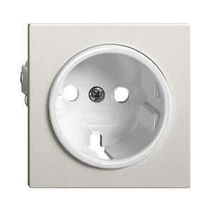 Placca frontale EDIZIOdue Schuko grigio chiaro