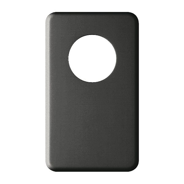 Abdeckplatte I-I 43mm+blind schwarz
