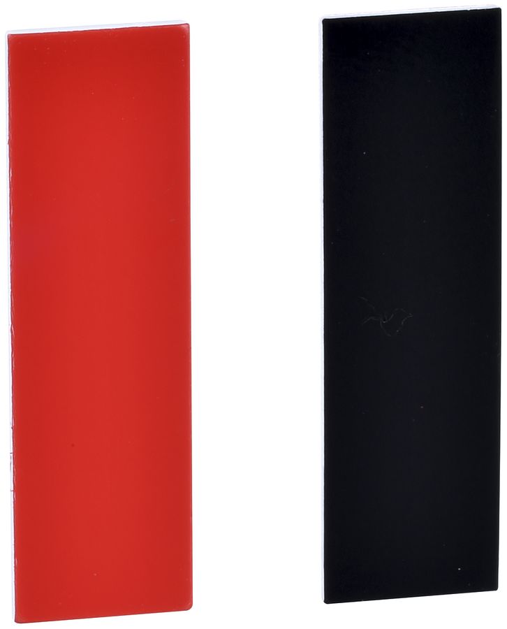 Placchetta Schneider Electric 8×27mm nero o.ro