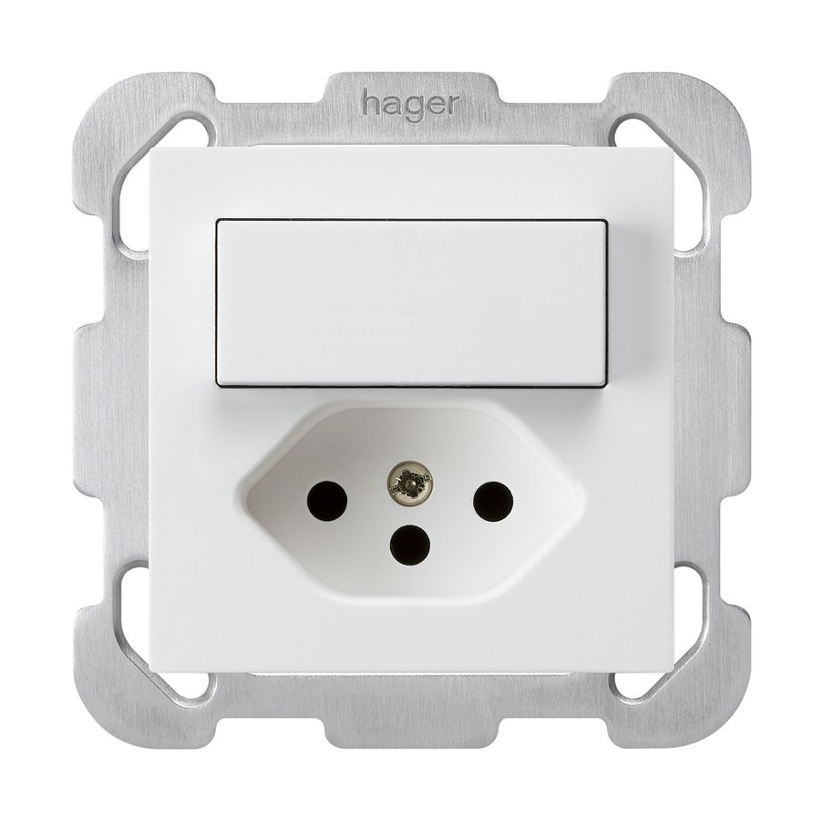 Combinaison ENC 3/1P+T13 blanc kallysto sécurité enfants plaque de fixation