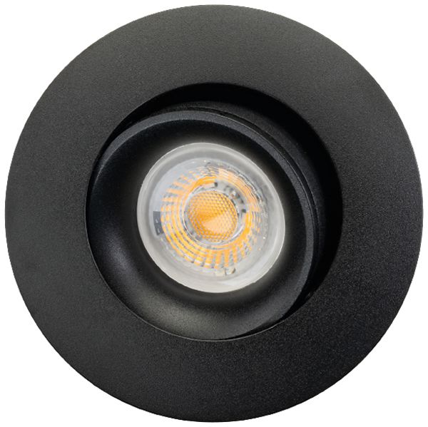 Downlight LED SG Junistar Bio 5W 490lm 930 IP20/IP44 45° VAR Ø94mm noir 8pcs
