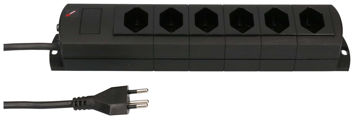 Prise multiple MH Prime-Line 6×T13 Td 3×1mm² 10m noir