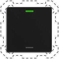 Poussoir KNX RGBW INC MDT TAL-6001016.02S 1t/2a LED noir mat "neutre"