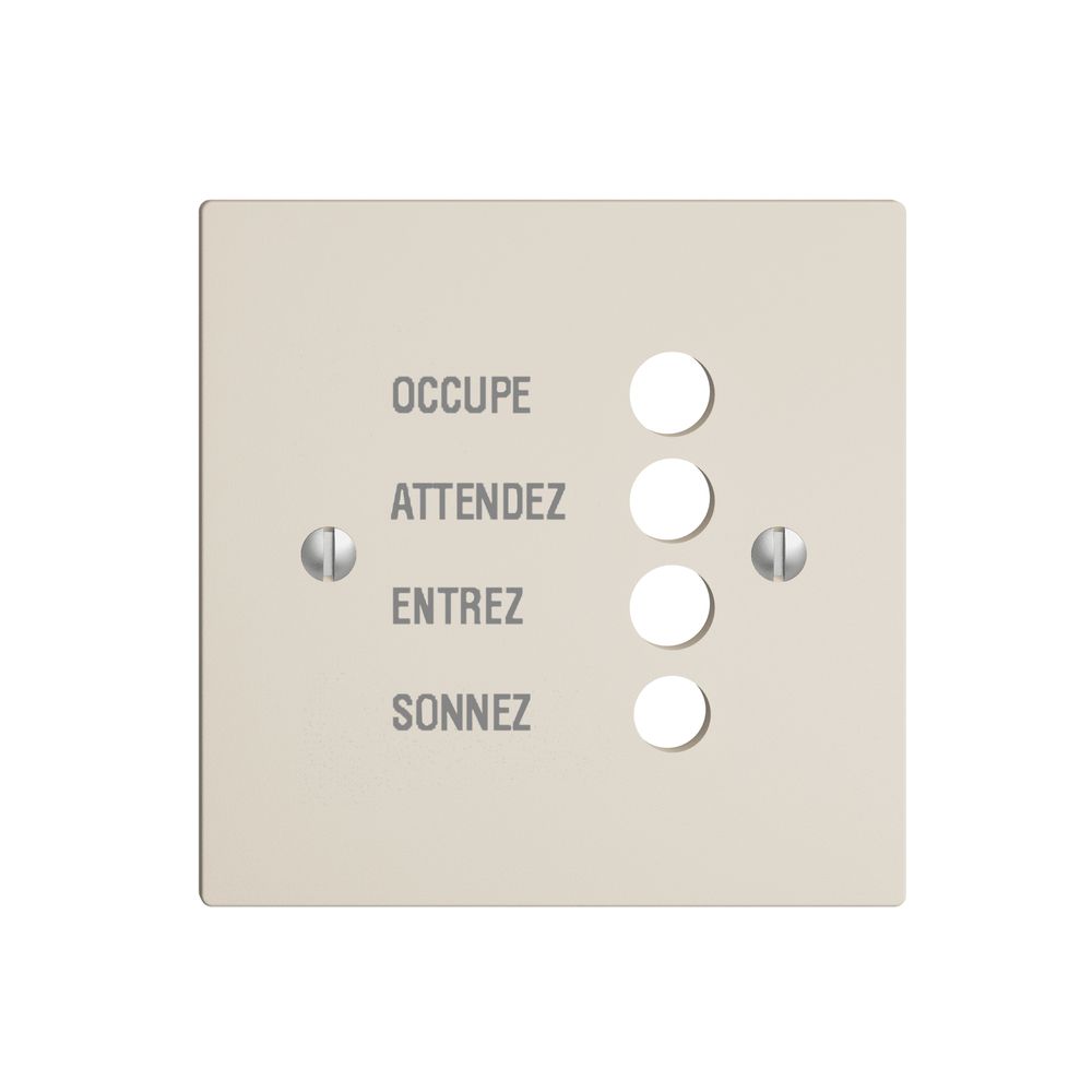 Frontplatte EDIZIOdue crema, französisch