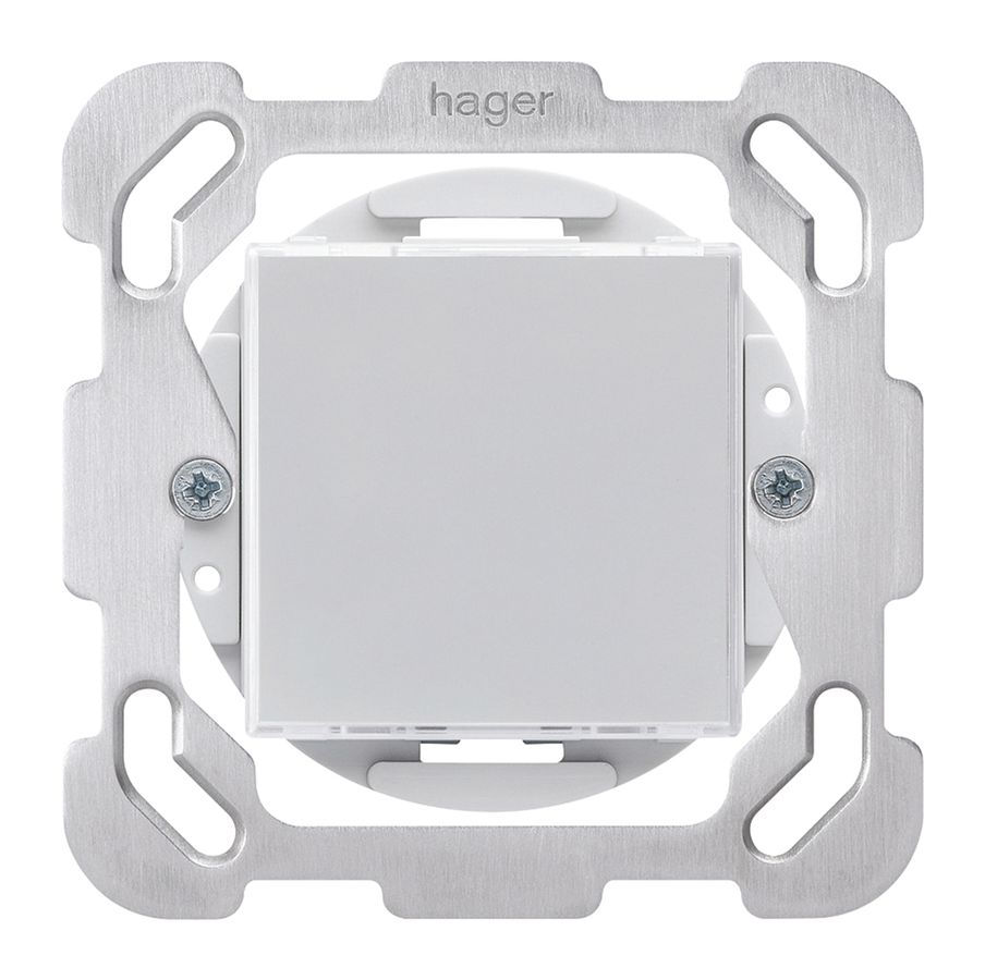 Einsatz zu LED-Leuchte Hager LED rot/grün 230V mit Befestigungsplatte