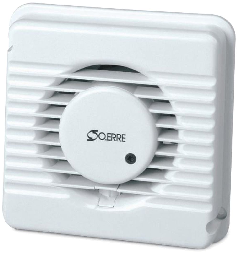 Ventilator STANDARD 8T, 35m³/h 15W Ø75mm, mit Nachlauf, weiss