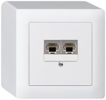 Scatola AP kallysto 2×RJ45s bianco parallelo