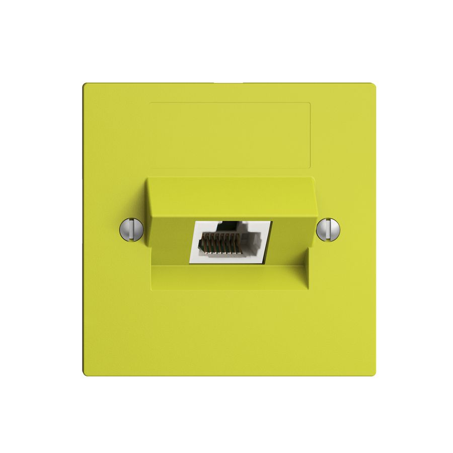 UP-Dose 1×RJ45/u 4P ITplus EDIZIOdue lemon