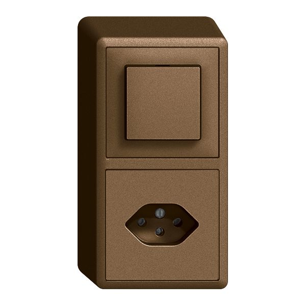 Combinaison AP EDIZIOdue 3/1P+T13 coffee