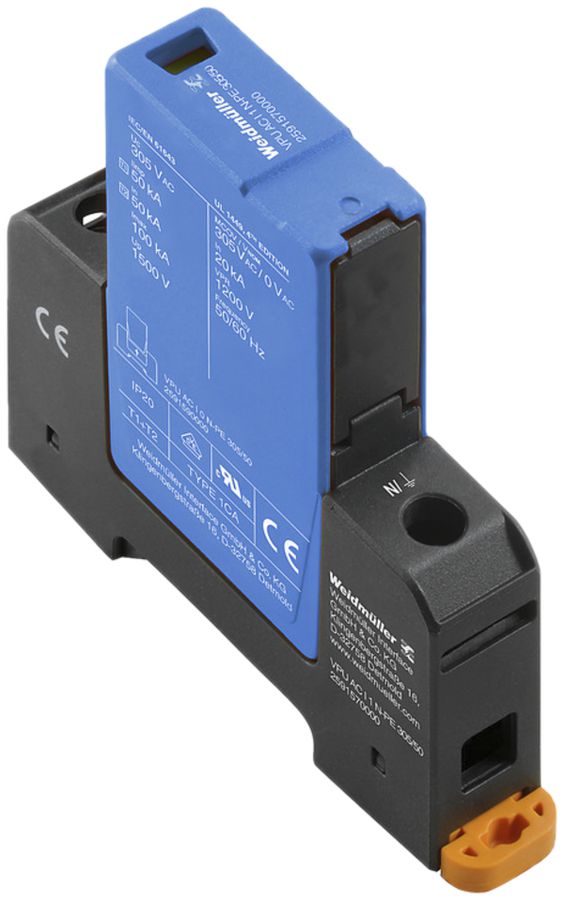 Parasurtension Weidmüller VPU AC I 1 N-PE 305/100 S