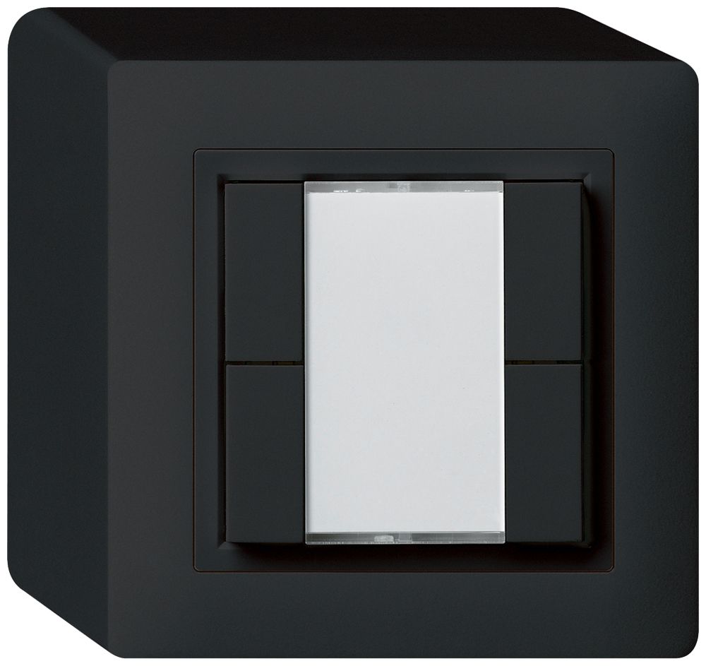 Poussoir universel AP 4×kallysto sans LED noir