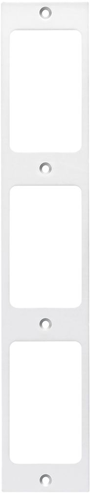 Plaque de fixation Hager FLF 3/5 3×1 aluminium anodisé bc