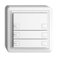 Poussoir KNX RGB AP EDUE, 250mW, a.LED RGB, 3×poussoir, comm.2×touches, bc