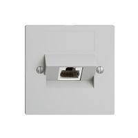 Inserto per presa di raccordo INC 1×RJ45/s 4P ITplus EDIZIOdue grigio chiaro