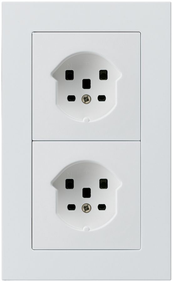 Combi ENC 2×1 HA kallysto.pro 2×type 25 avec bornes enfichables blanc