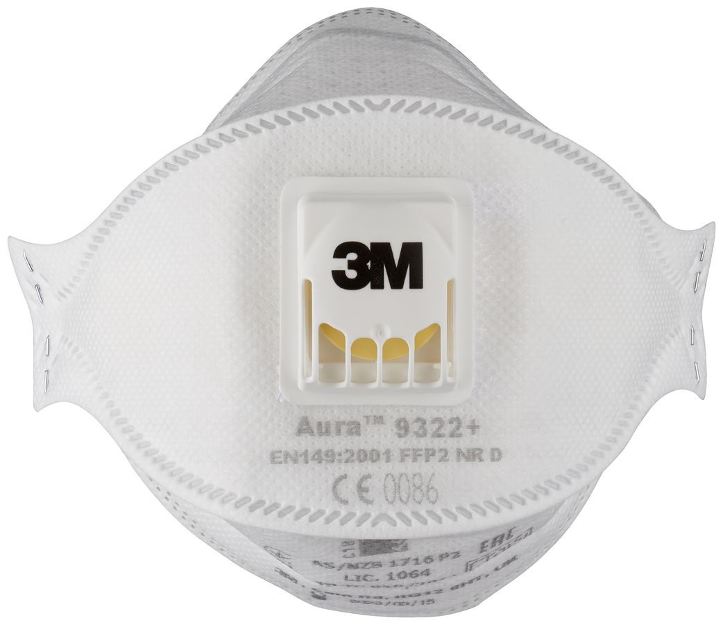 Schutzmaske 3M Aura 9322+ Klasse FFP2 NR D 10 Stück
