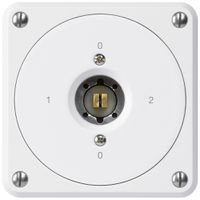 Interruttore a chiave quadrata INC robusto senza coperchio 2/1P bianco